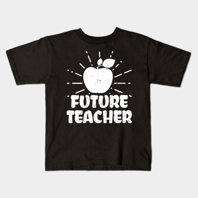 Future Teacher Shirt | Apple Student Gift Kids T-Shirt by Gawkclothing